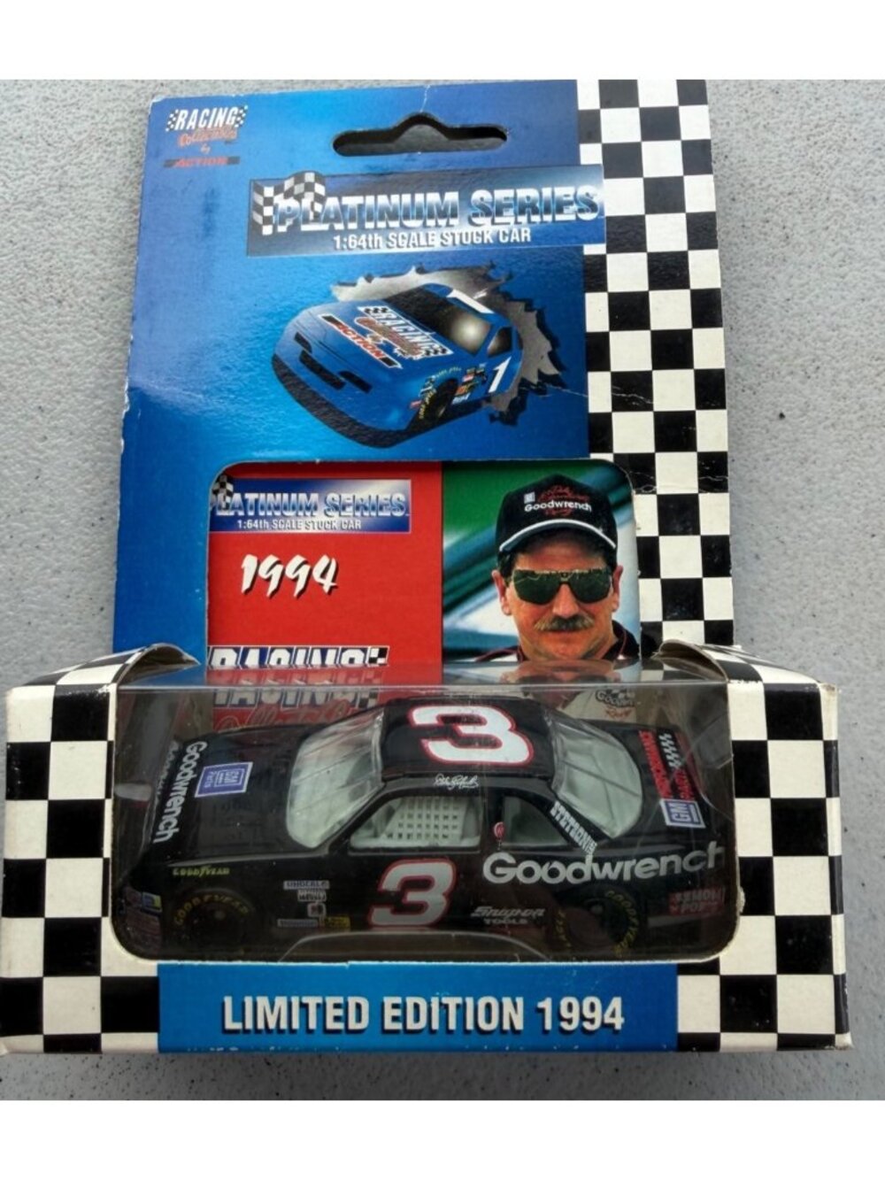 1994 Racing Collectibles by Action 1:64th Scale Stock Car Dale Earnhardt #3
